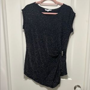 Cleo Black Sparkle Blouse